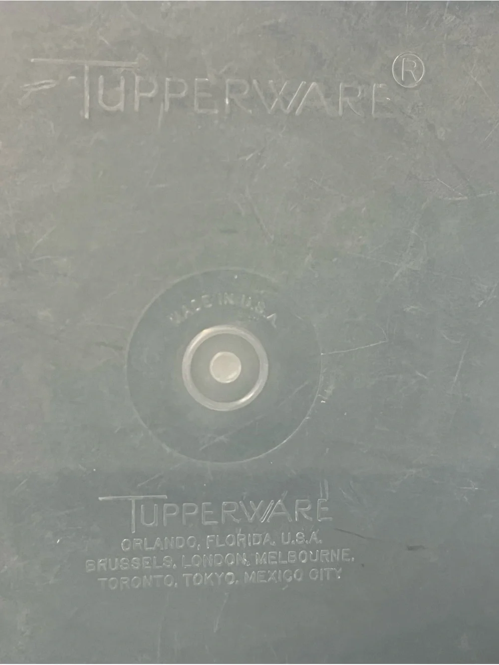 Vintage Tupperware Tuppercraft with Lid 767 Tupperware Organizer Case Blue